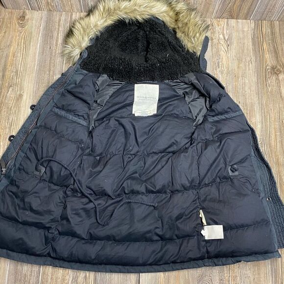 RALPH LAUREN D&S Women's Military Snorkel Down Jacket American Flag Black sz XS - Picture 5 of 13